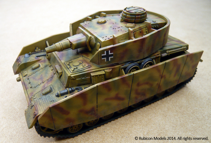 28mm Rubicon 1/56 RB280077 Panzer IV Ausf F/F2/G/H Medium Tank Model Kit 